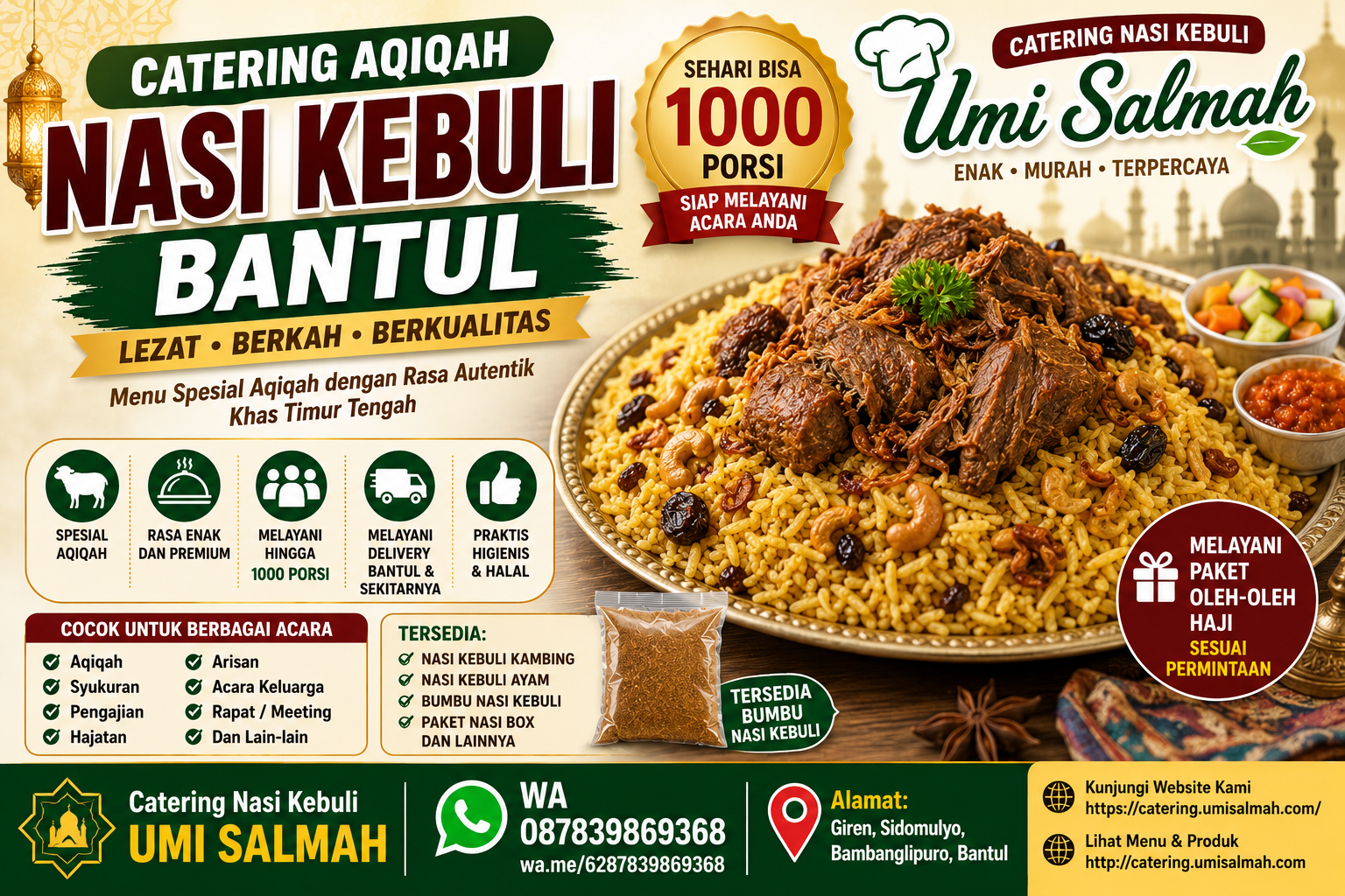 catering nasi kebuli bantul
