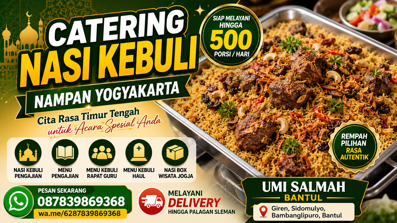catering nasi kebuli nampan yogyakarta